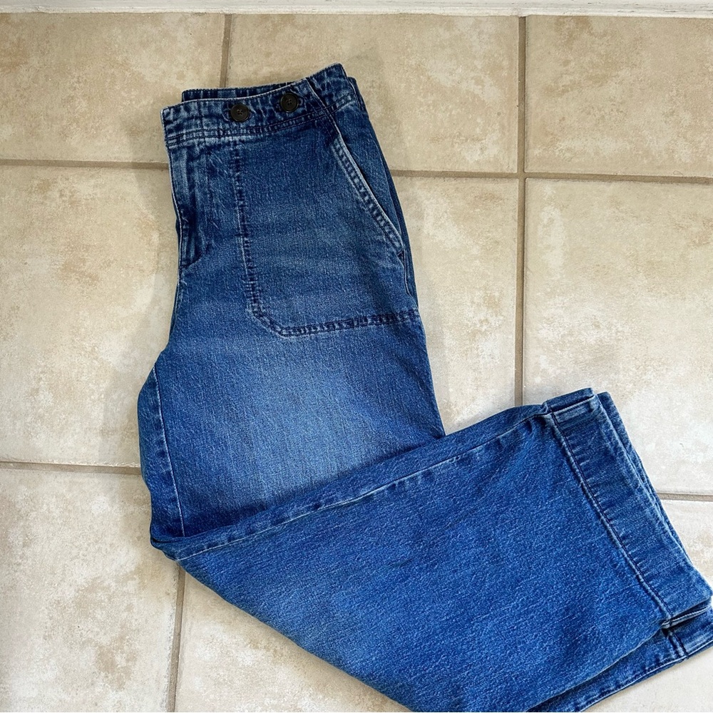 Talbots wide leg crop jean